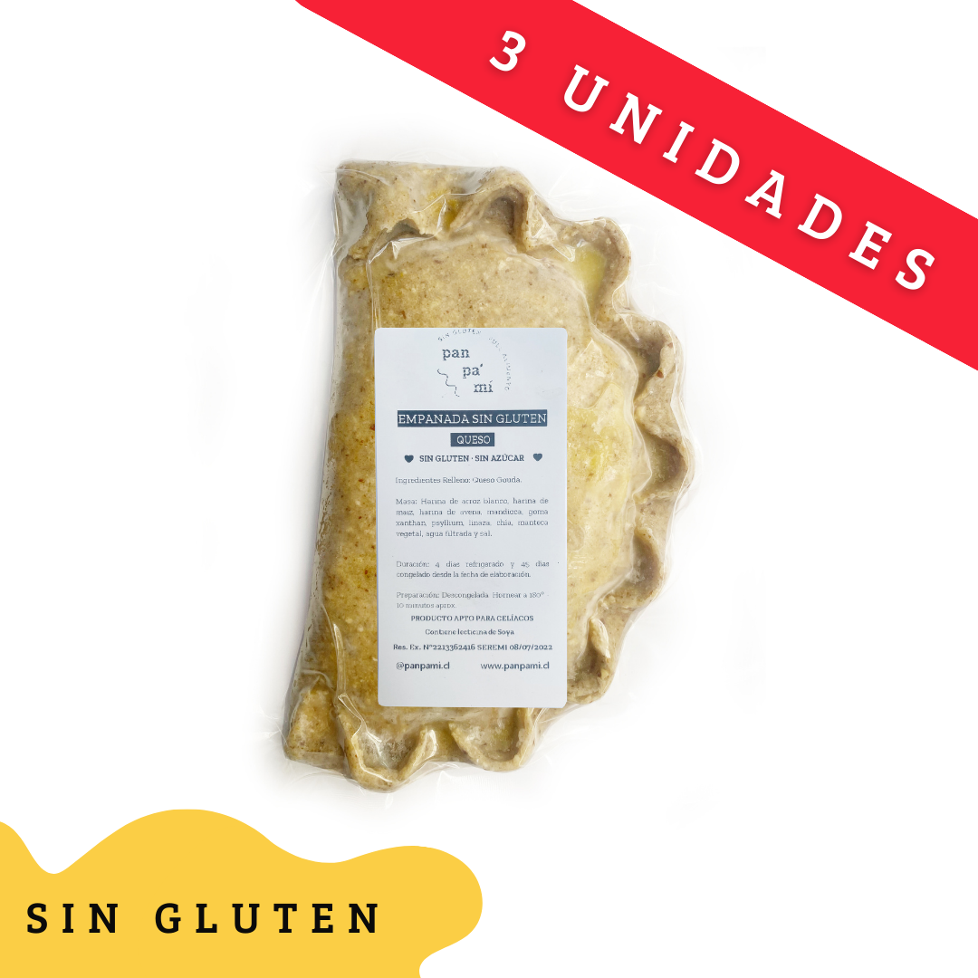 Empanadas Sin Gluten (Pack 3 unidades)