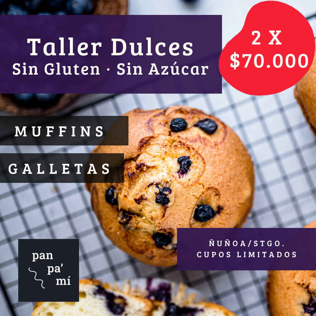 Taller Muffins y Galletas Sin Gluten y Sin Azúcar