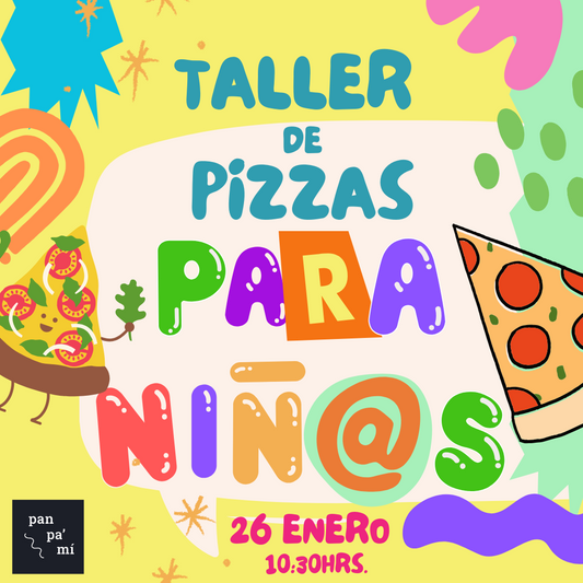 Taller de Pizzas · Cocina Infantil SIN GLUTEN · 26 Enero 2025